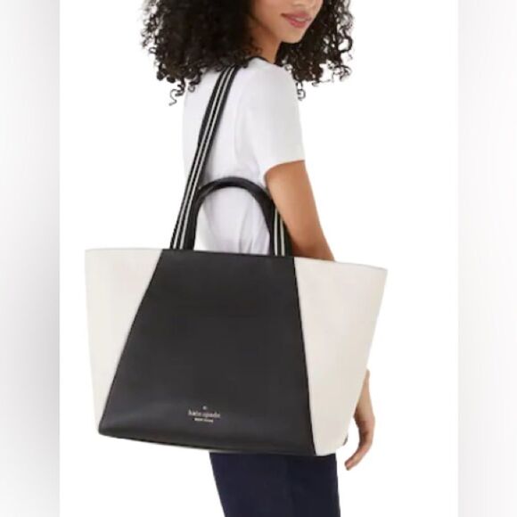 kate spade Handbags - Kate Spade New York Colorblock pebble leather large Tote NWT